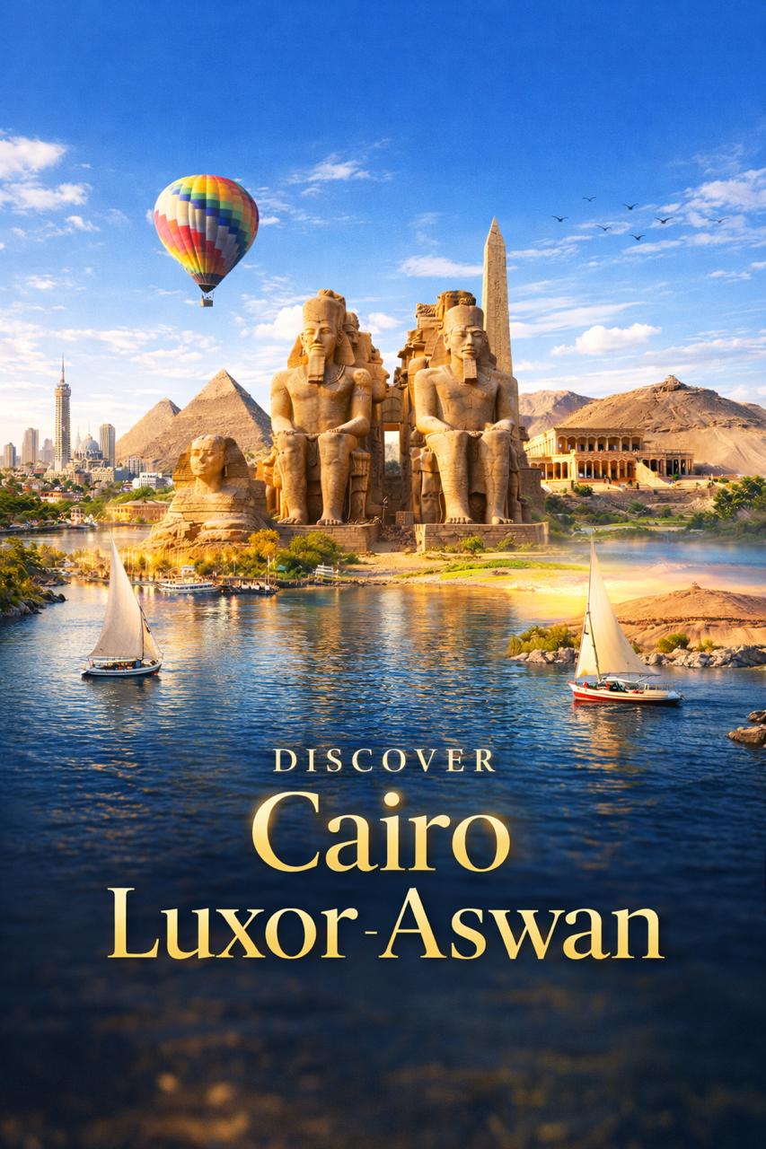 رحلة سياحية لمدة 7 ايام و 6 ليالى في مصر